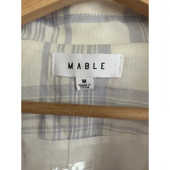 Mable Plaid Button Front Belted Mini Dress - Picture 2 of 7